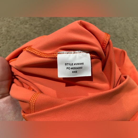 Vuori Womens XXS Studio Pocket Leggings VW446 High Rise 4 Way Stretch Grapefruit - Picture 4 of 13